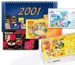 Nestle, kalendarz biurkowy 2001